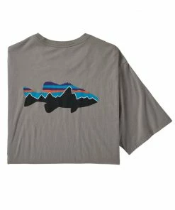 Patagonia Men'S Fitz Roy Smallmouth Organic Tee - Closeout Clothing
