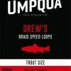 Umpqua Drew'S Speed Loop Clear 8-Up (3 Pack)