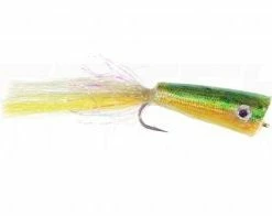 Catch Fly Fishing Flies Catch Pearly Popper Green 3-Pack