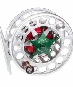 Reels Bauer Sst Fly Reel - Silver/Red - Closeout