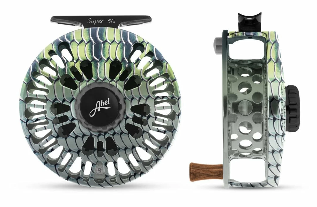 Reels Abel Super 5/6 Reel - Ported In Fish Graphics 4 Reels Abel Super 5/6 Reel - Ported In Fish Graphics