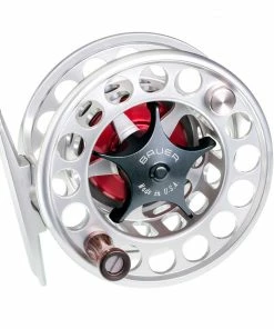 Reels Bauer Sst Fly Reel - Silver/Red - Closeout