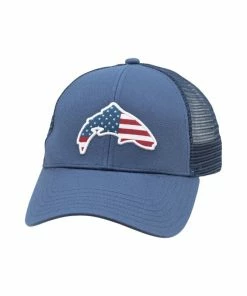 Clothing Simms Small Fit Usa Trout Trucker - Closeout