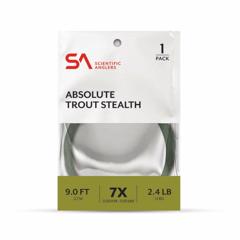 Scientific Anglers Absolute Trout Stealth Leader 7.5ft 3 Scientific Anglers Absolute Trout Stealth Leader 7.5ft