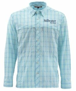 Simms Men'S Stone Cold L/S Shirt Sfs Logo