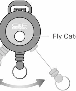 C&F Design Flex Pin-On Reel - Silver Accessories