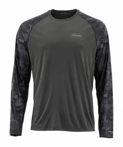 Clothing Simms Men's Solarflex L/S Crewneck - Print