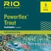 Rio Powerflex Trout Tapered Leader 9ft - 3pk 2 Rio Powerflex Trout Tapered Leader 9ft - 3pk