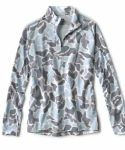 Orvis Drirelease Camo Quarter-Zip Casting Shirt - Closeout Clothing