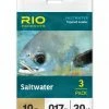 Rio Saltwater Tapered Leader 10ft 3-Pack 1 Rio Saltwater Tapered Leader 10ft 3-Pack